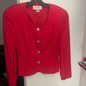 Vintage Christian Dior blazer- Hot Pink